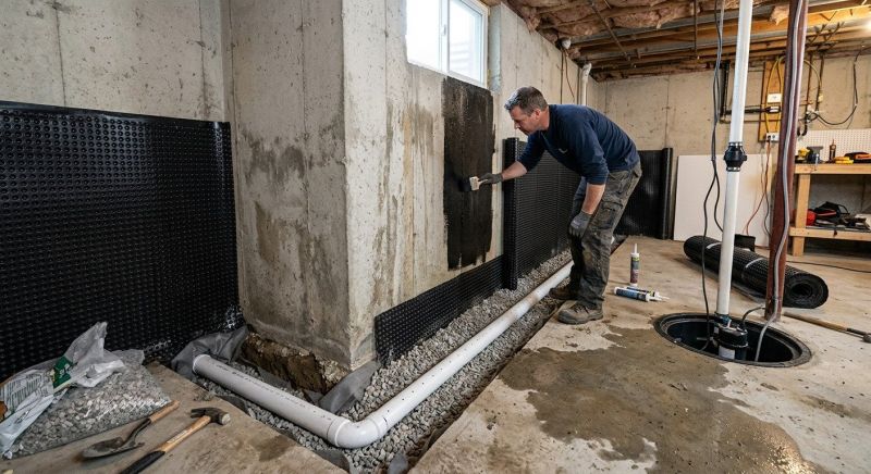 Basement Walls Waterproofing in Greenville, SC